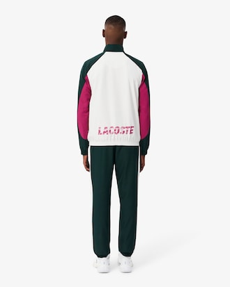 Sportlicher Trainingsanzug mit Colorblock-Design und Print