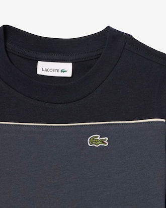 T-Shirt aus Baumwolle mit Colorblock-Design