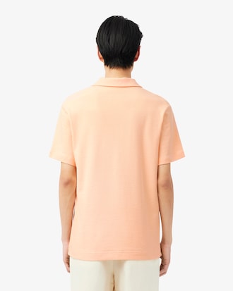 Strukturiertes Classic Fit-Polohemd