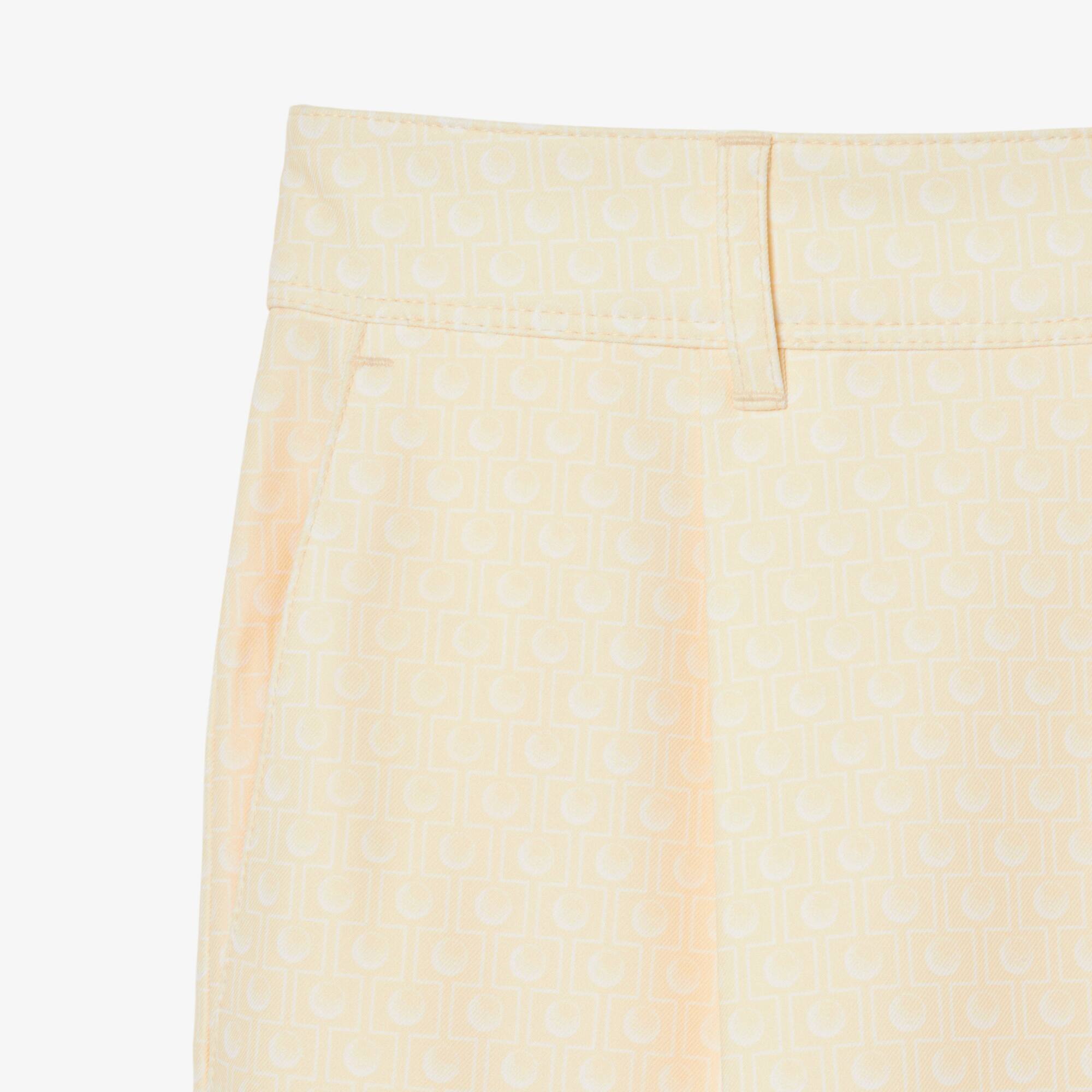 Thumbnail - Lacoste Stretch-Bermudas mit Ultra Dry-Technologie - Beige / Blanc Size 32