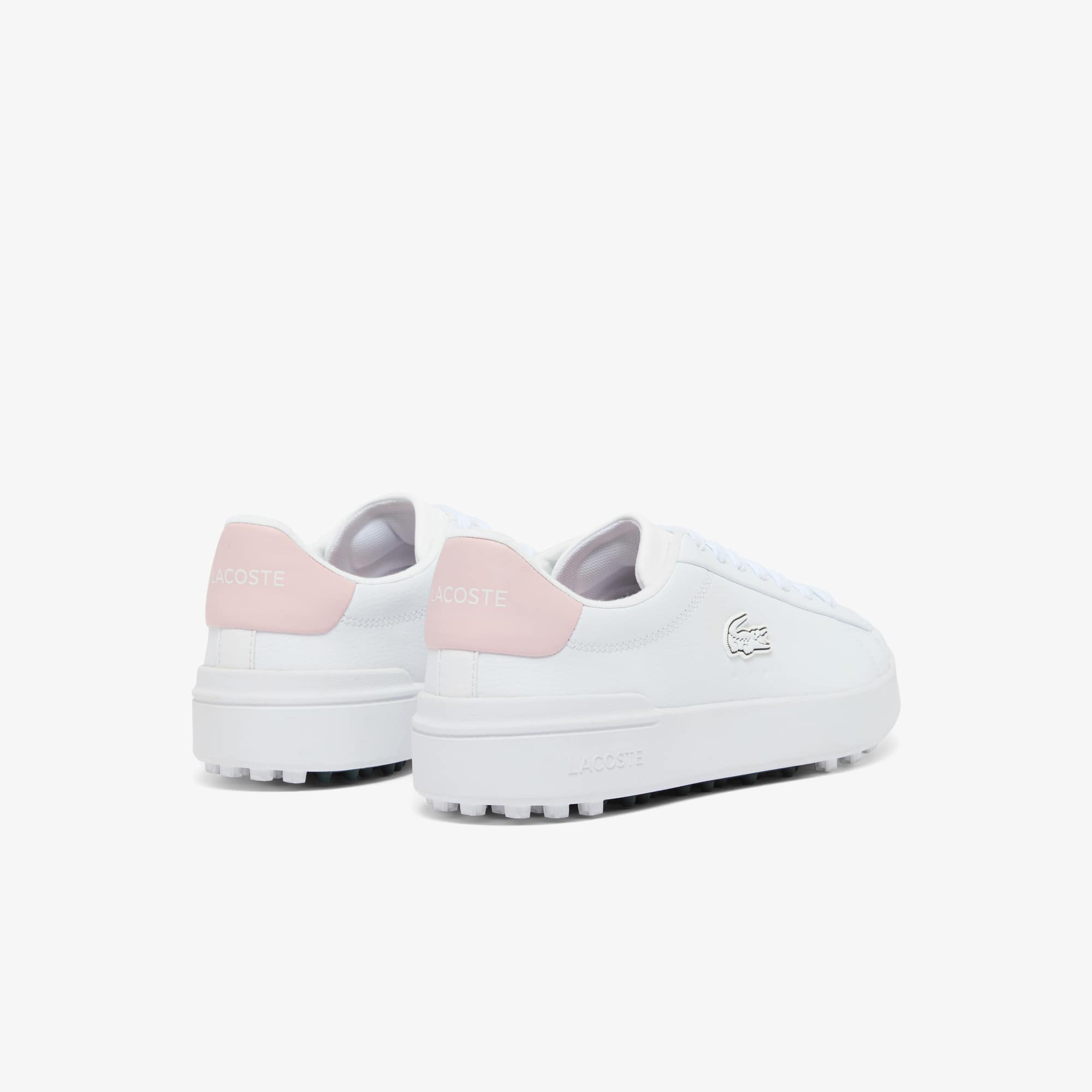 Thumbnail - Lacoste Damen-Golfschuhe Carnaby aus Leder - WHITE/LIGHT PINK Size 42