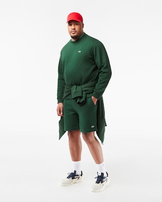 Sweatshirt aus Fleece mit Rundhalsausschnitt