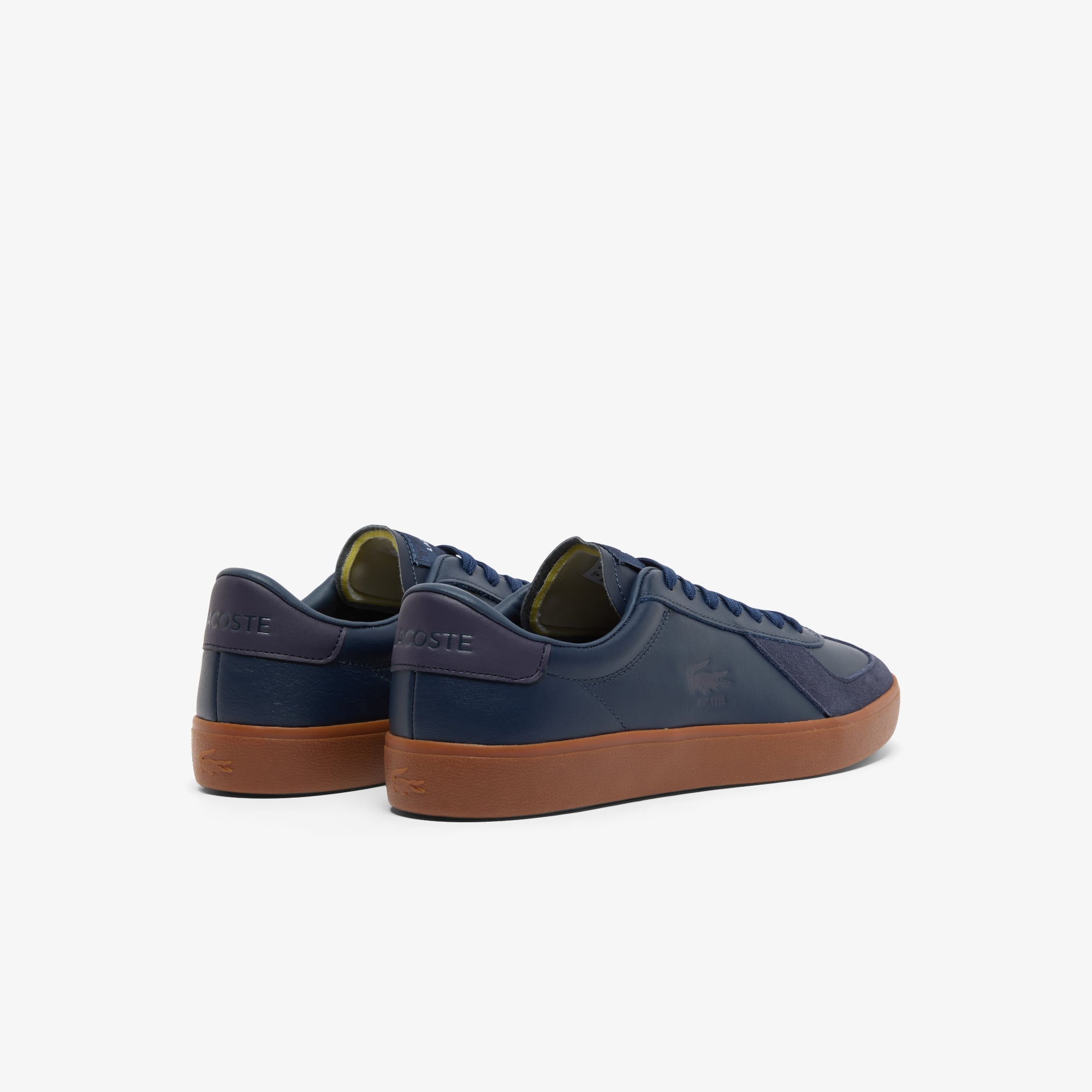 Thumbnail - Lacoste Herren-Sneakers Baseshot Pro aus Leder - NVY/GUM Size 40