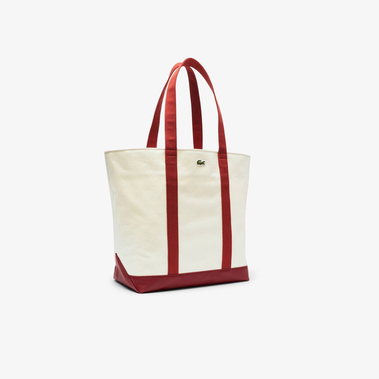 Thumbnail - Lacoste Canvas-Tote Bag Roland-Garros Edition - NATUREL IBERIS Size One Size
