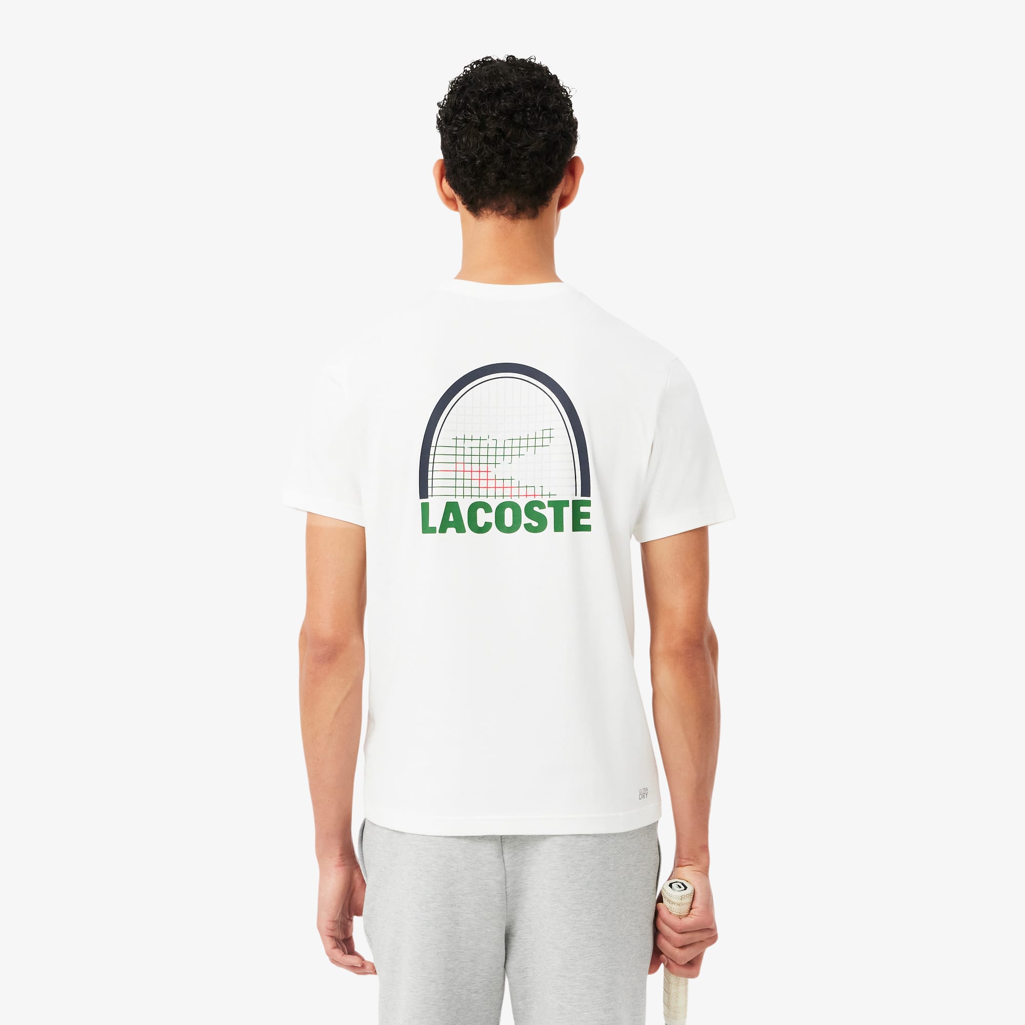 Thumbnail - Lacoste T-Shirt Lacoste Tennis x Daniil Medvedev - Weiß Size S