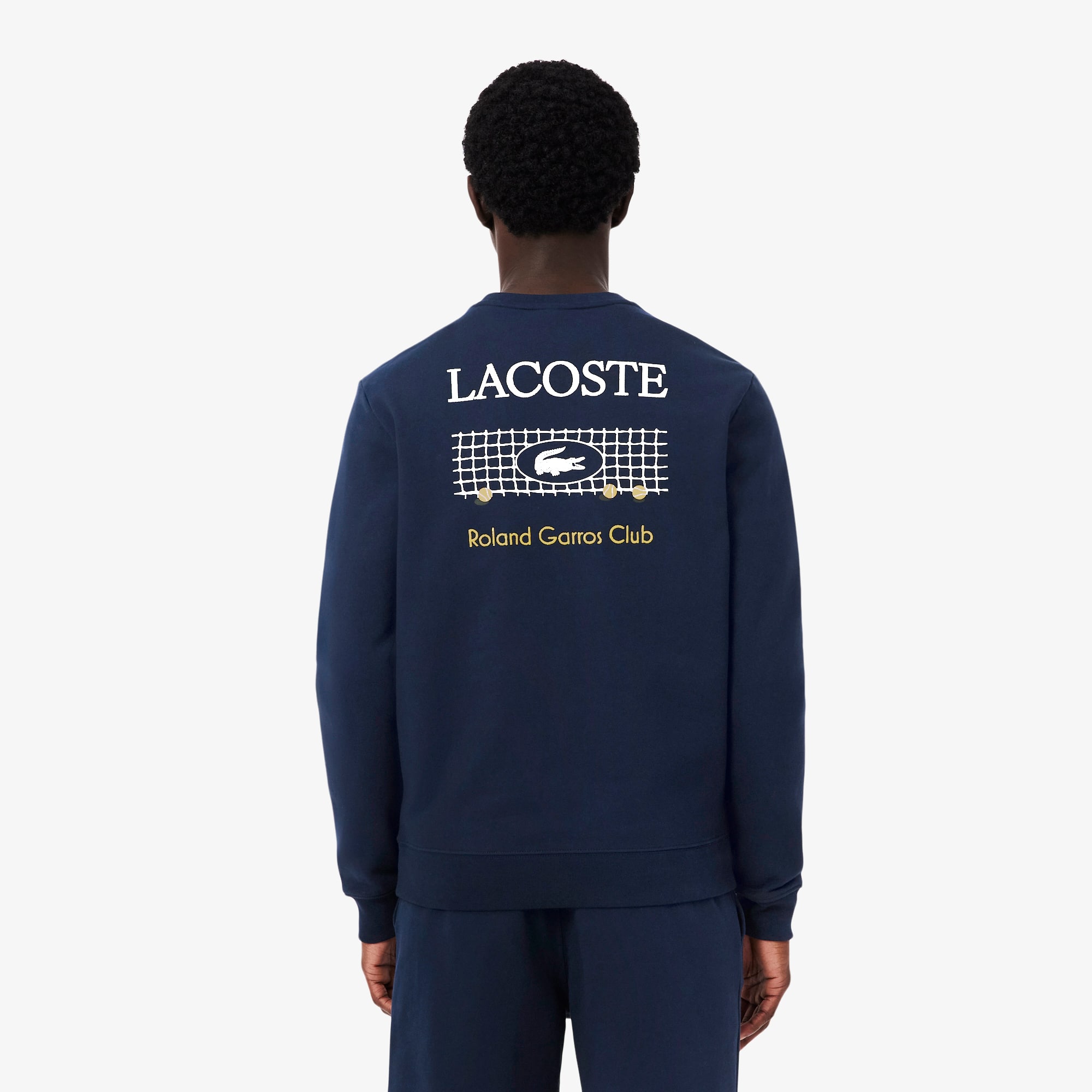 Thumbnail - Lacoste Sweatshirt Roland-Garros Edition aus Fleece - Navy Blau Size S