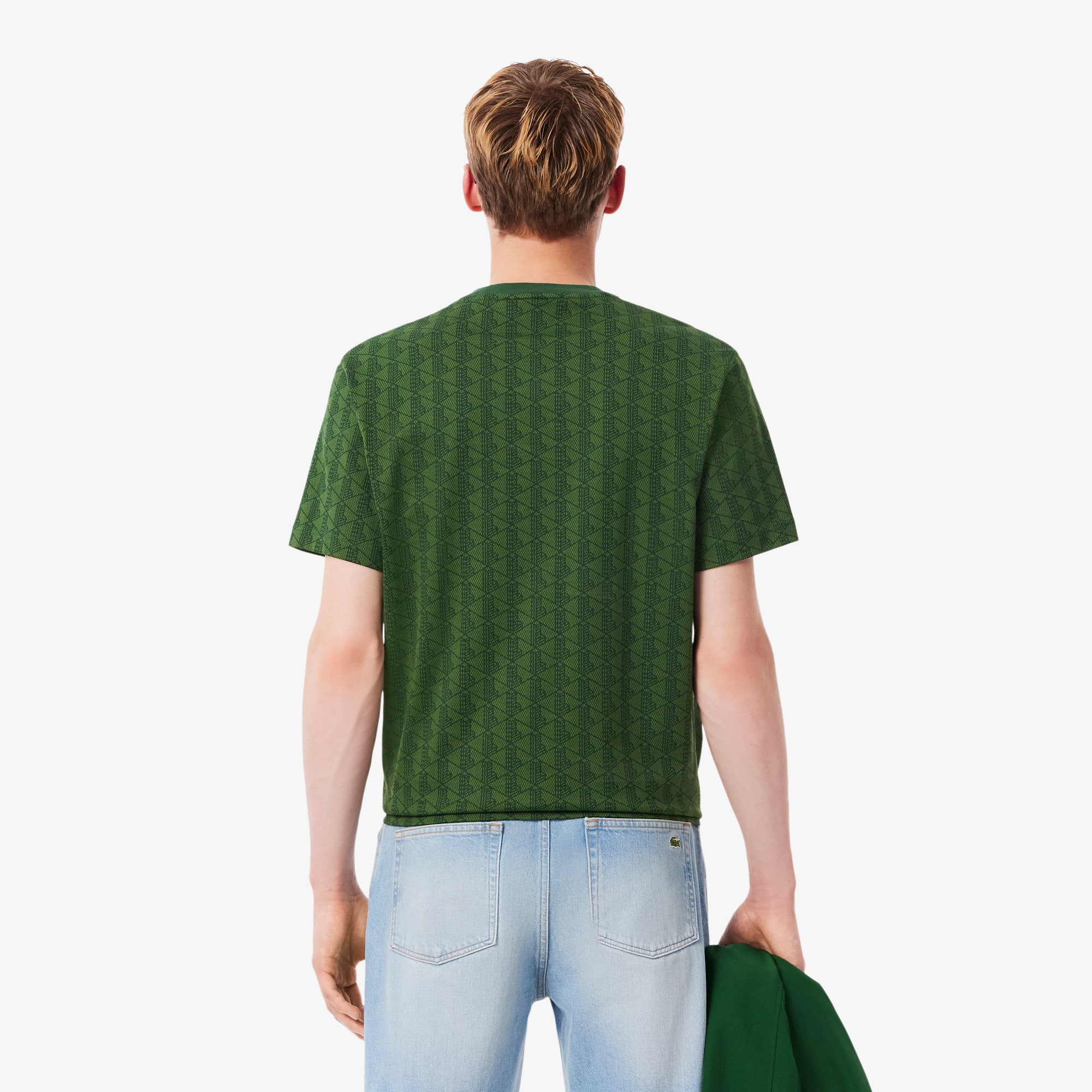 Thumbnail - Lacoste T-Shirt aus Jersey mit Monogramm - Grün Size 4XL