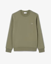Sweatshirt aus Fleece mit Streifenband