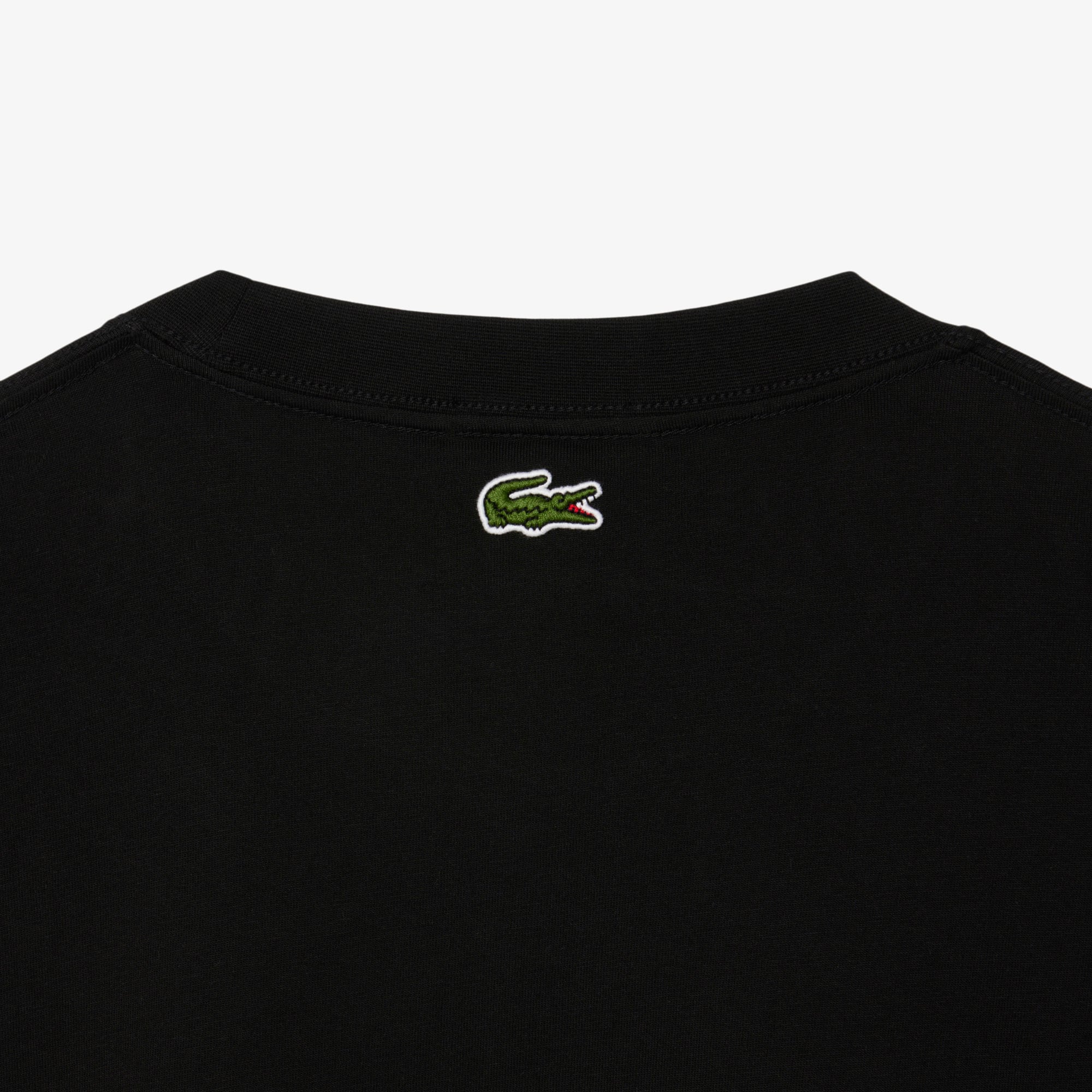 Thumbnail - Lacoste T-Shirt mit langen Ärmeln und Lacoste-Print - Schwarz Size L