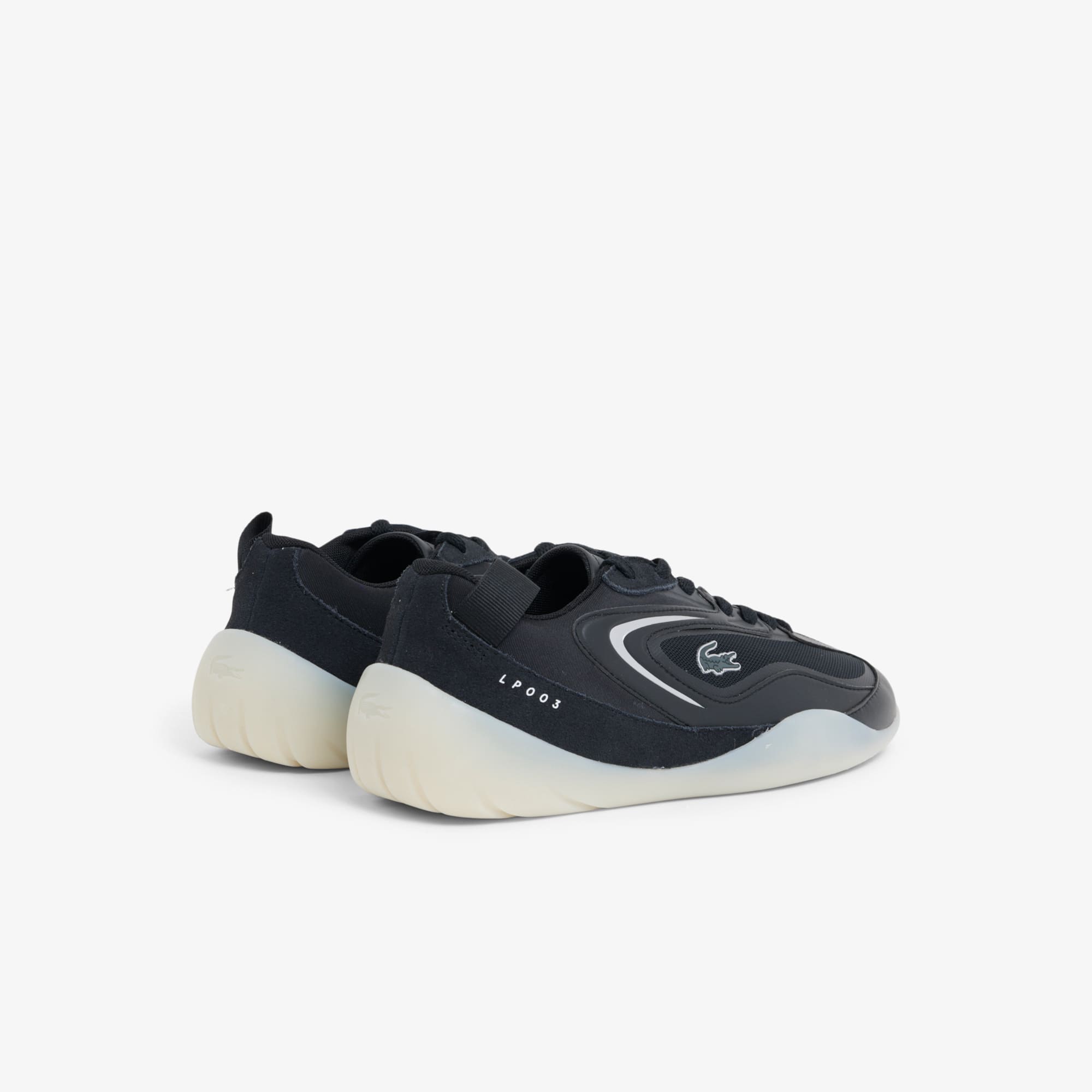 Thumbnail - Lacoste Herren-Sneakers Side Low - BLACK/OFFWHITE Size 42