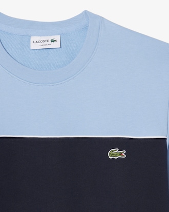 Fleece-Sweatshirt mit Colorblock-Design