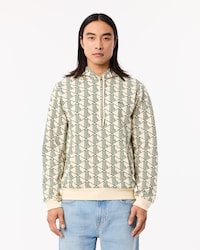 Fleece-Hoodie mit Monogramm