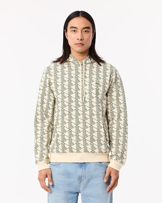 Fleece-Hoodie mit Monogramm