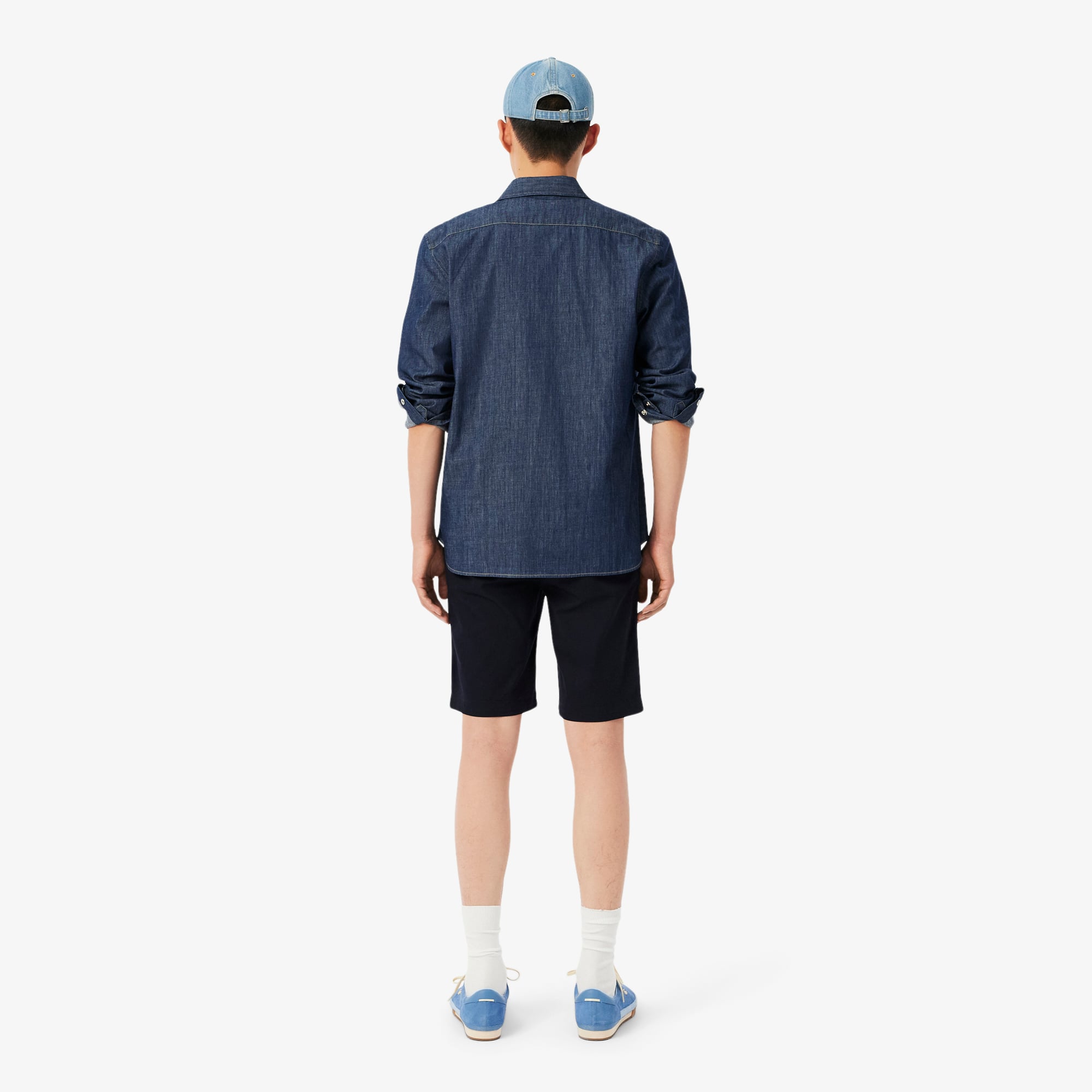 Thumbnail - Lacoste Slim Fit-Chinoshorts aus Stretch-Baumwolle - Navy Blau Size 42