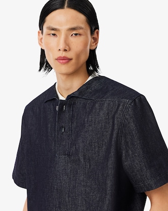 Loose Fit-Polohemd Runway aus Denim