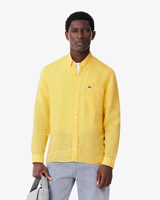 Regular Fit-Leinenhemd