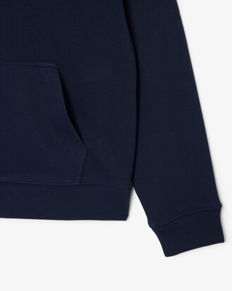 Hoodie aus Fleece mit Badge-Akzent