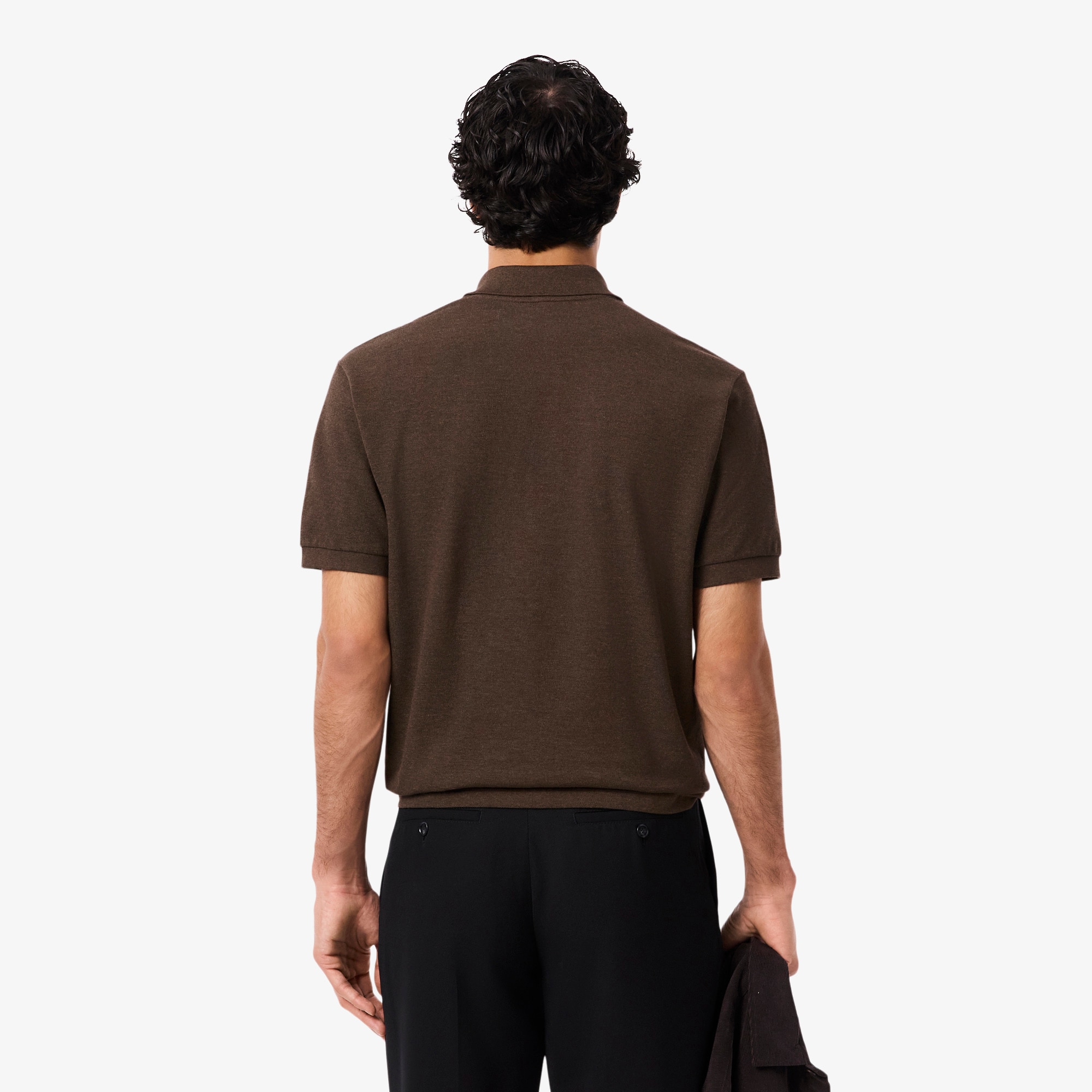 Thumbnail - Lacoste Classic Fit-Polohemd L.12.12 Meliert - Burgunder Size 3XL