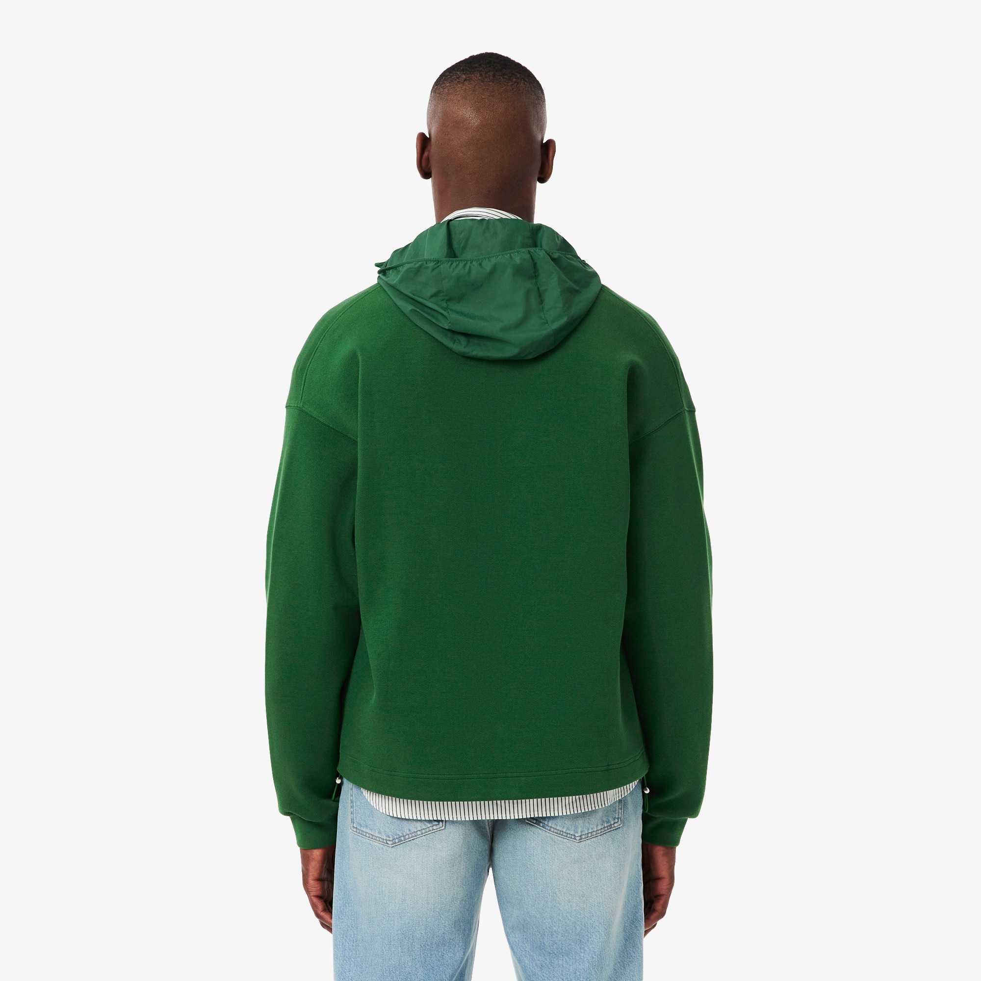 Thumbnail - Lacoste Loose Fit-Sweatshirt mit Signatur-Badge - Grün Size 3XL