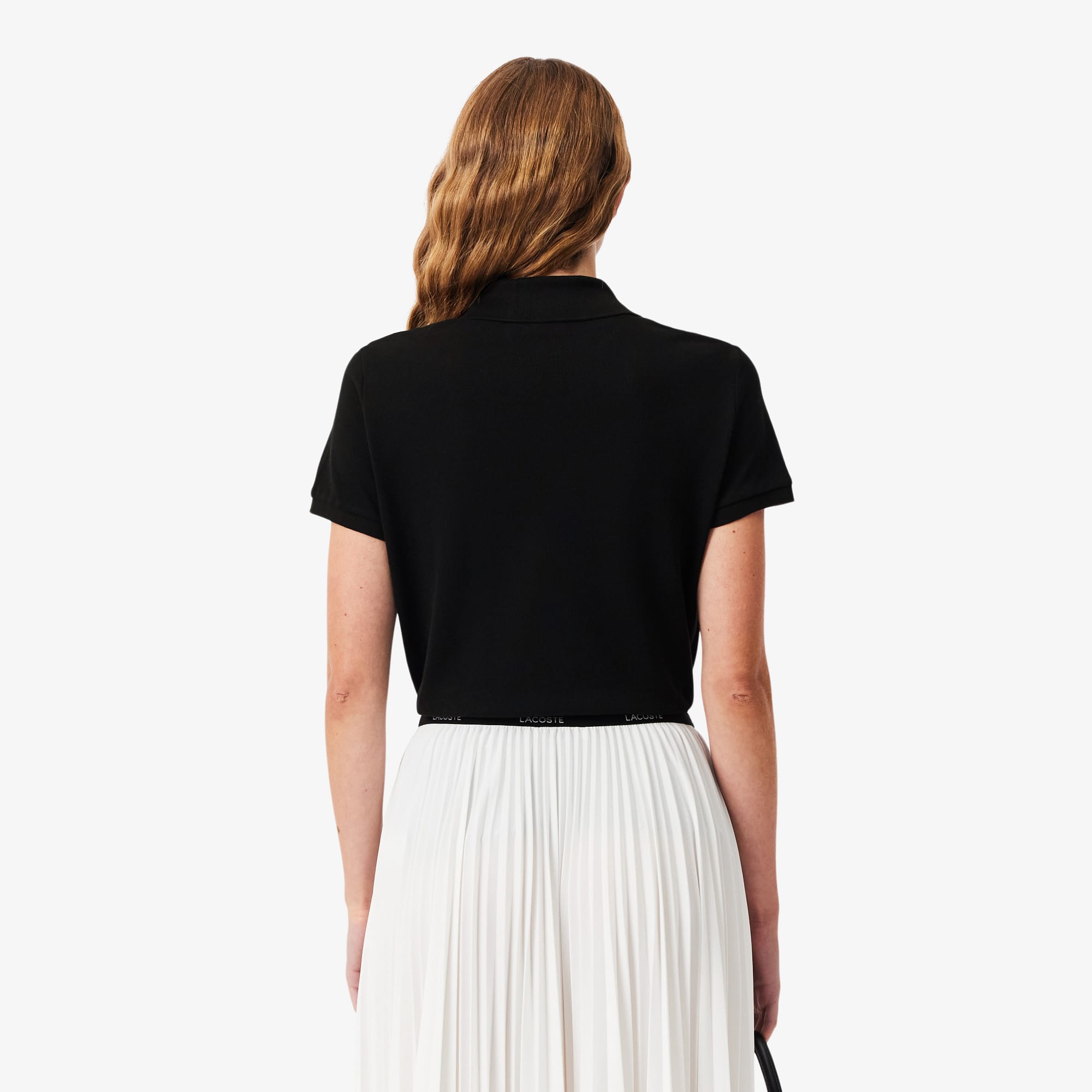 Thumbnail - Lacoste Regular Fit-Polohemd aus geschmeidigem Petit Piqué - Schwarz Size 38