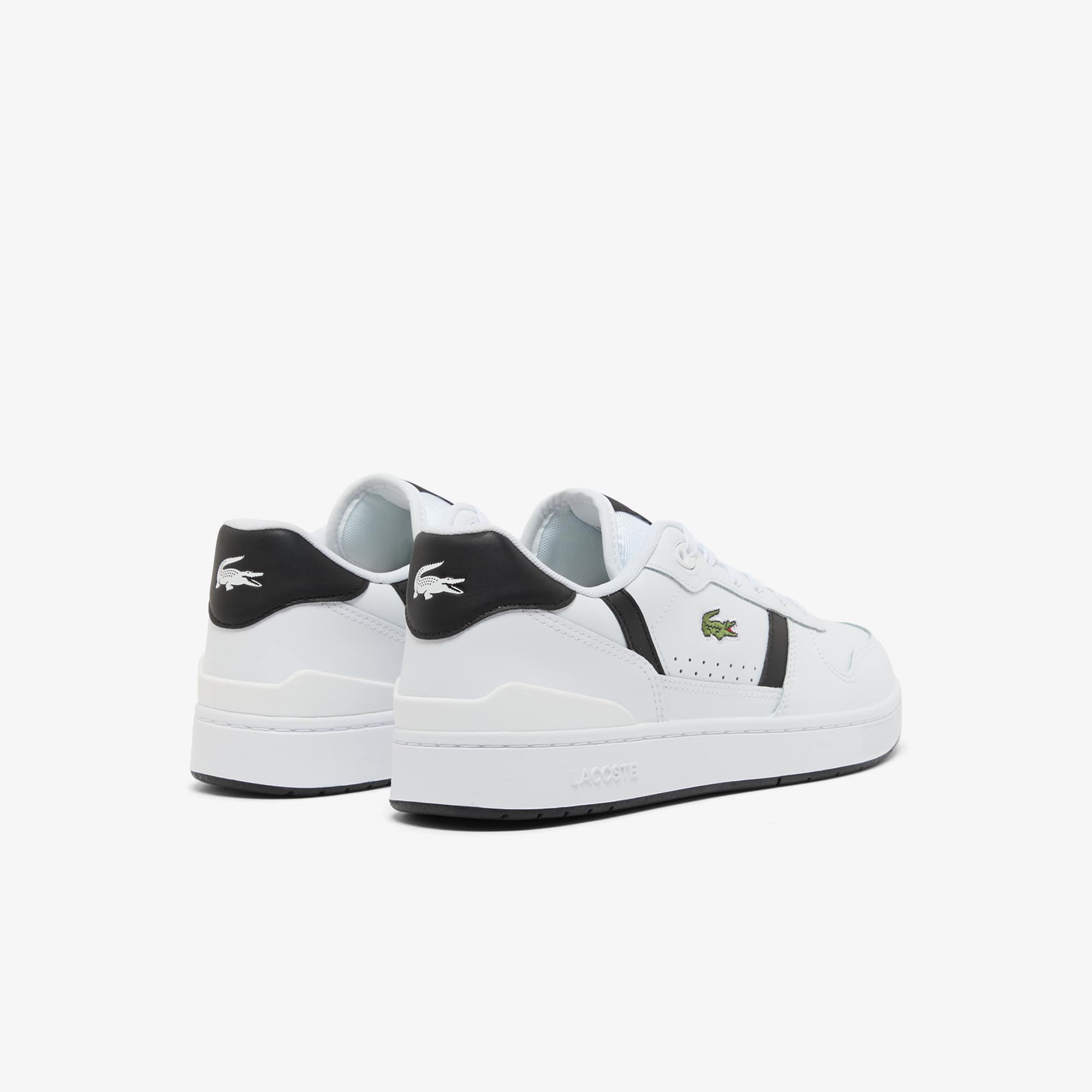 Thumbnail - Lacoste Herren-Sneakers T-Clip Set aus Leder - WHITE/BLACK Size 18 - 15