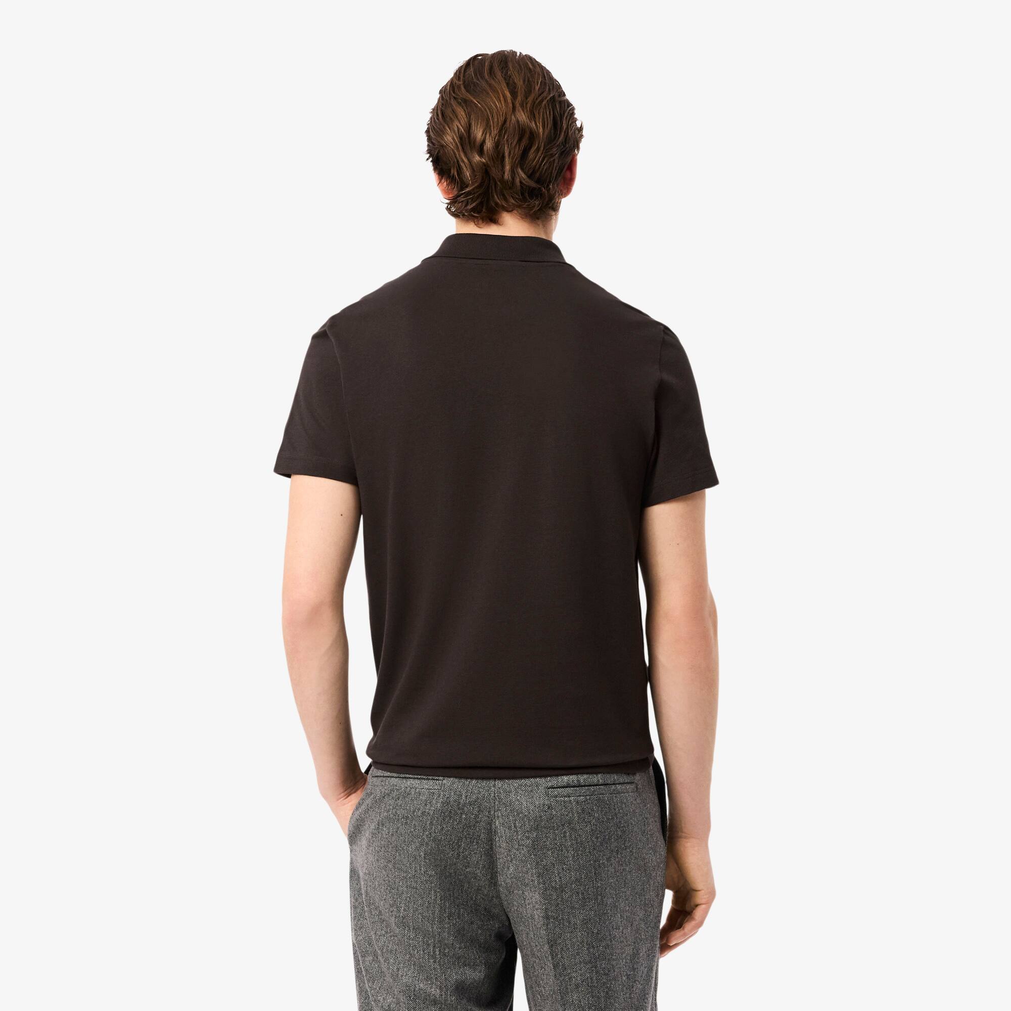 Thumbnail - Lacoste Regular Fit-Polohemd aus Baumwolle - Braun Size M