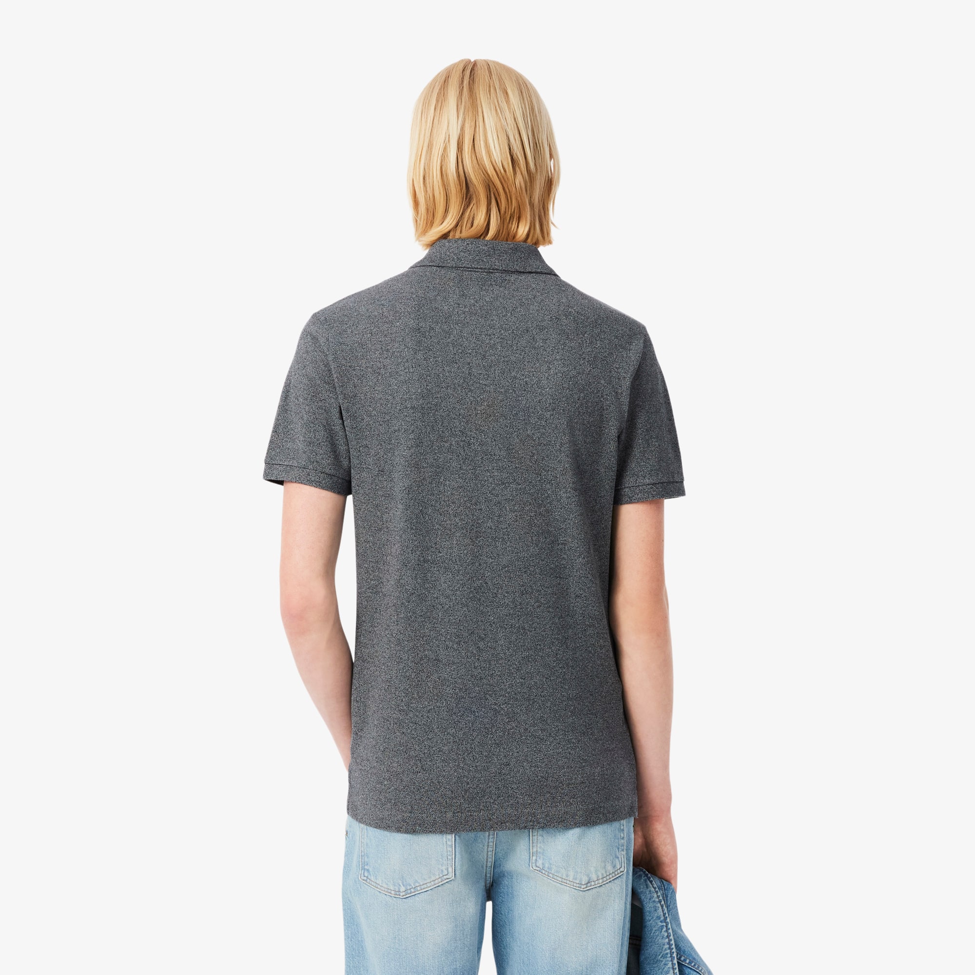 Thumbnail - Lacoste Slim Fit-Polohemd L.12.12 aus Piqué - Dunkelgrau Size 5XL