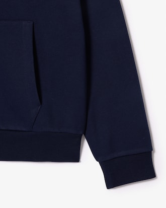 Hoodie aus Fleece mit Reißverschluss