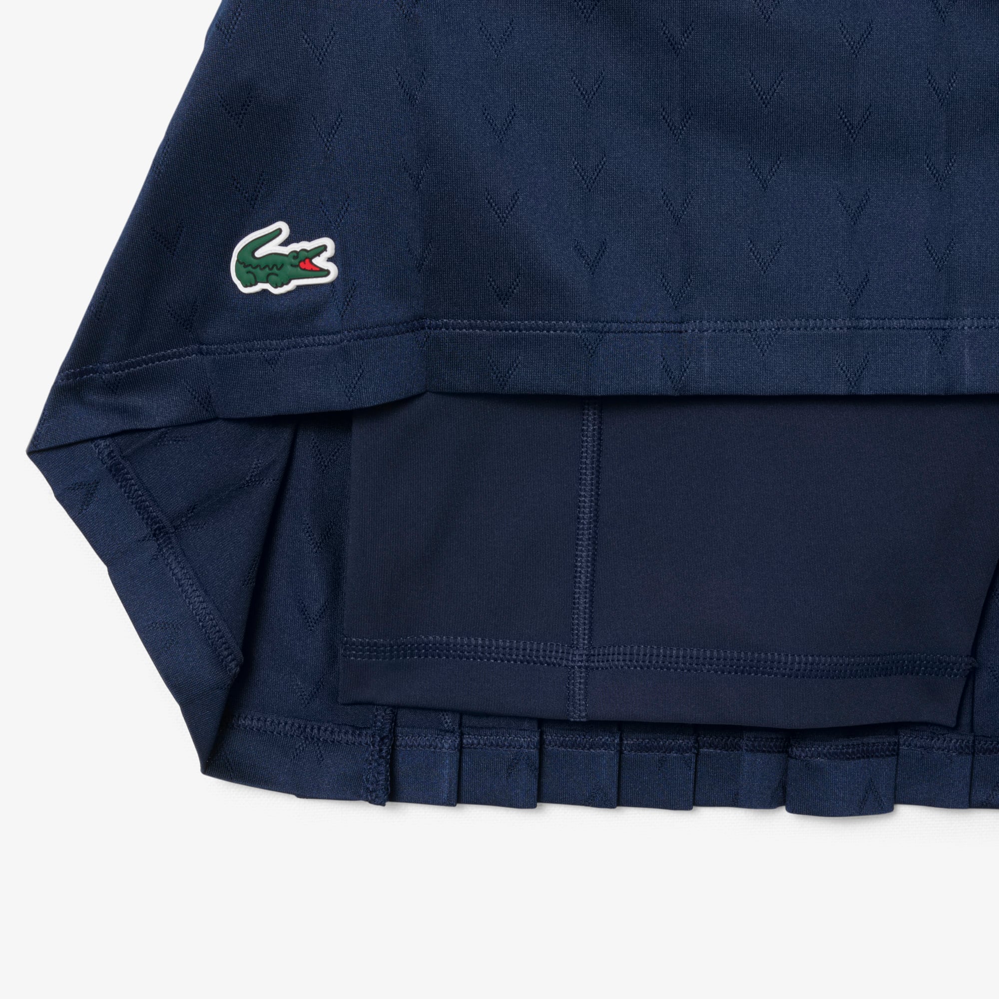 Thumbnail - Lacoste Gefütterter Heritage-Tennisrock mit Ultra-Dry-Technologie - Navy Blau Size 36