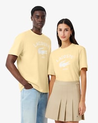 T-Shirt aus Baumwolle mit Signatur-Print