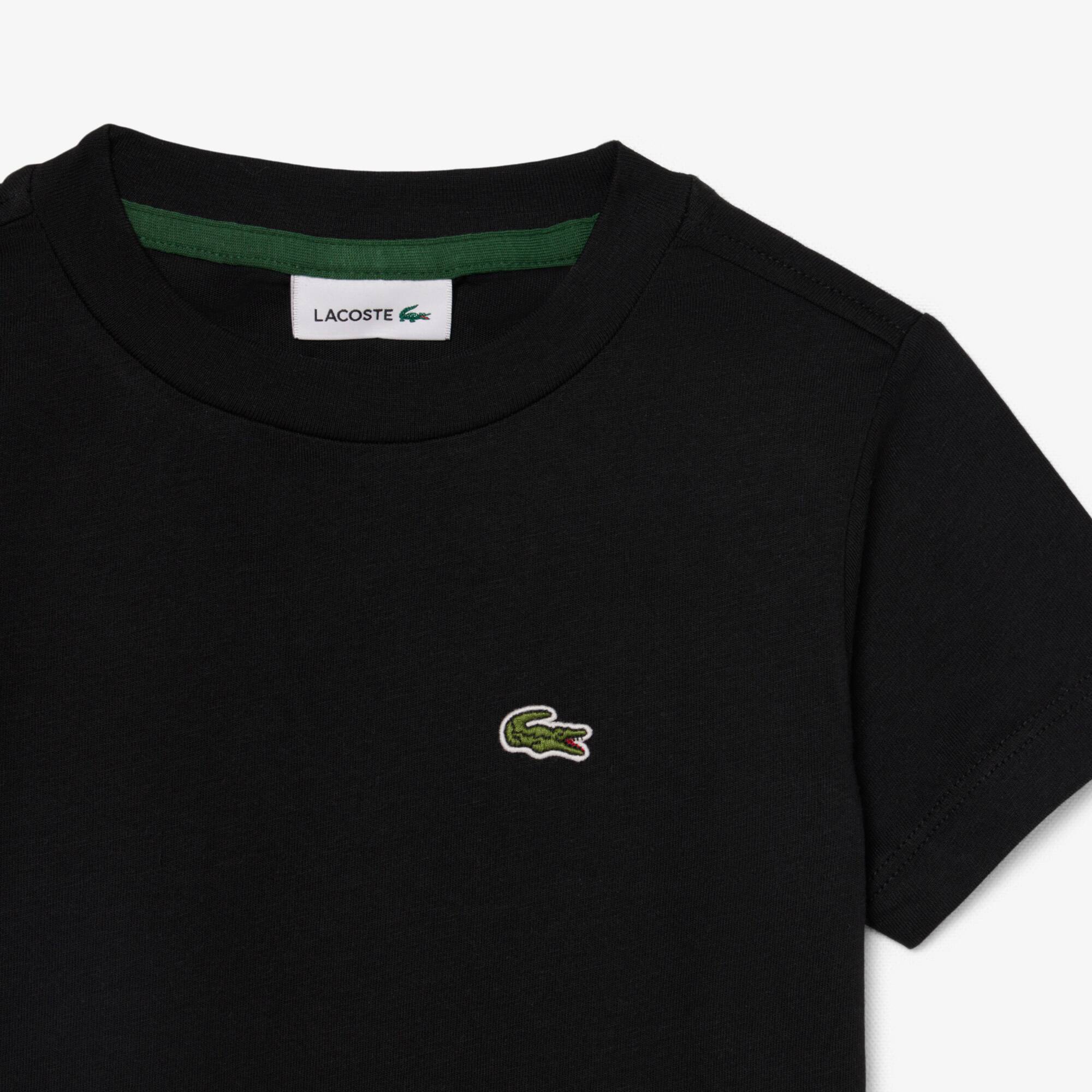 Thumbnail - Lacoste Unisex T-Shirt aus Baumwolle - Schwarz Size 3 - 3A