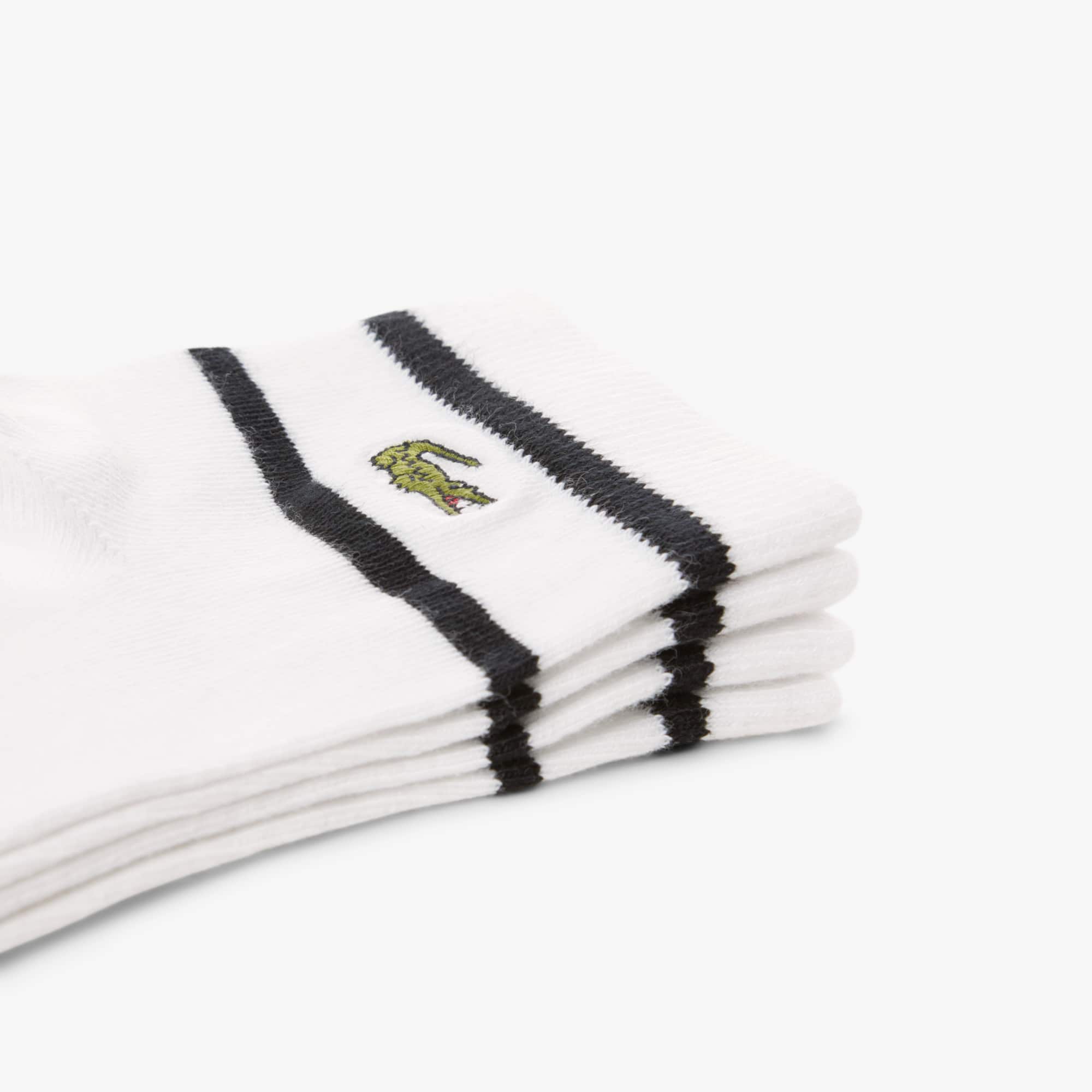 Thumbnail - Lacoste 2er-Pack gestreifte Socken - Weiß Size 43/46