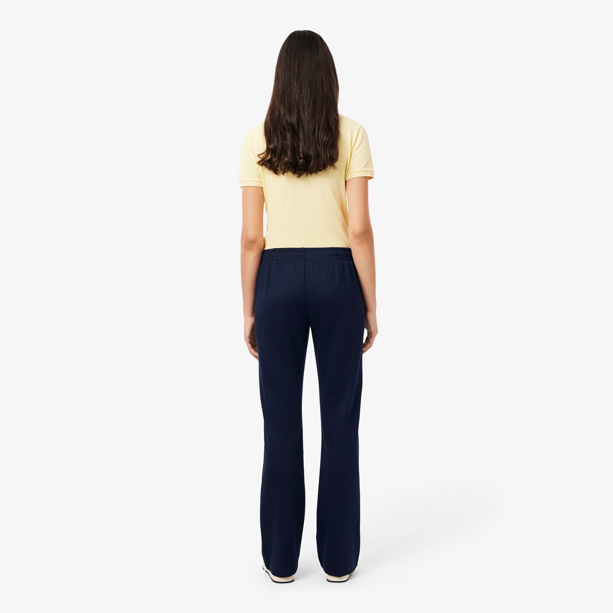Thumbnail - Lacoste Flared-Trainingshose mit Falten - Navy Blau Size 38