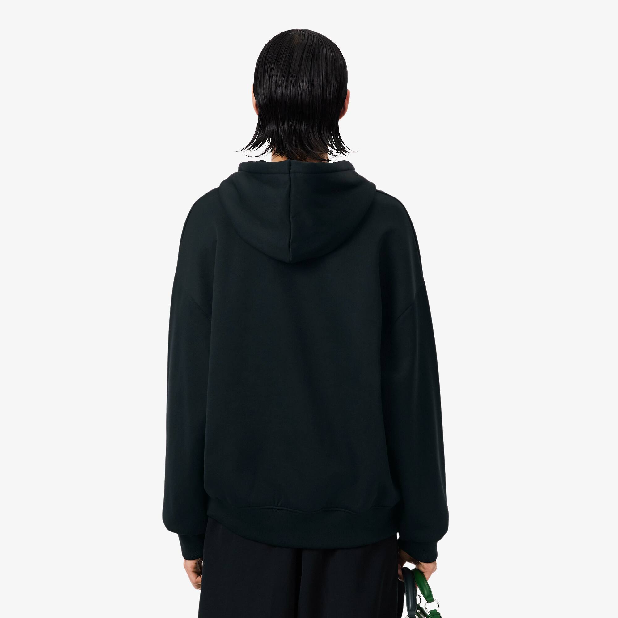 Thumbnail - Lacoste Hoodie Runway mit Badge-Akzenten - Vert Fonce Size S