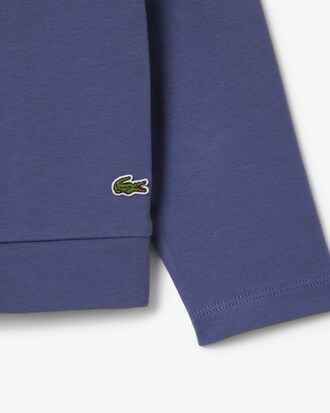 T-Shirt aus Baumwolle mit Branding und langen Ärmeln