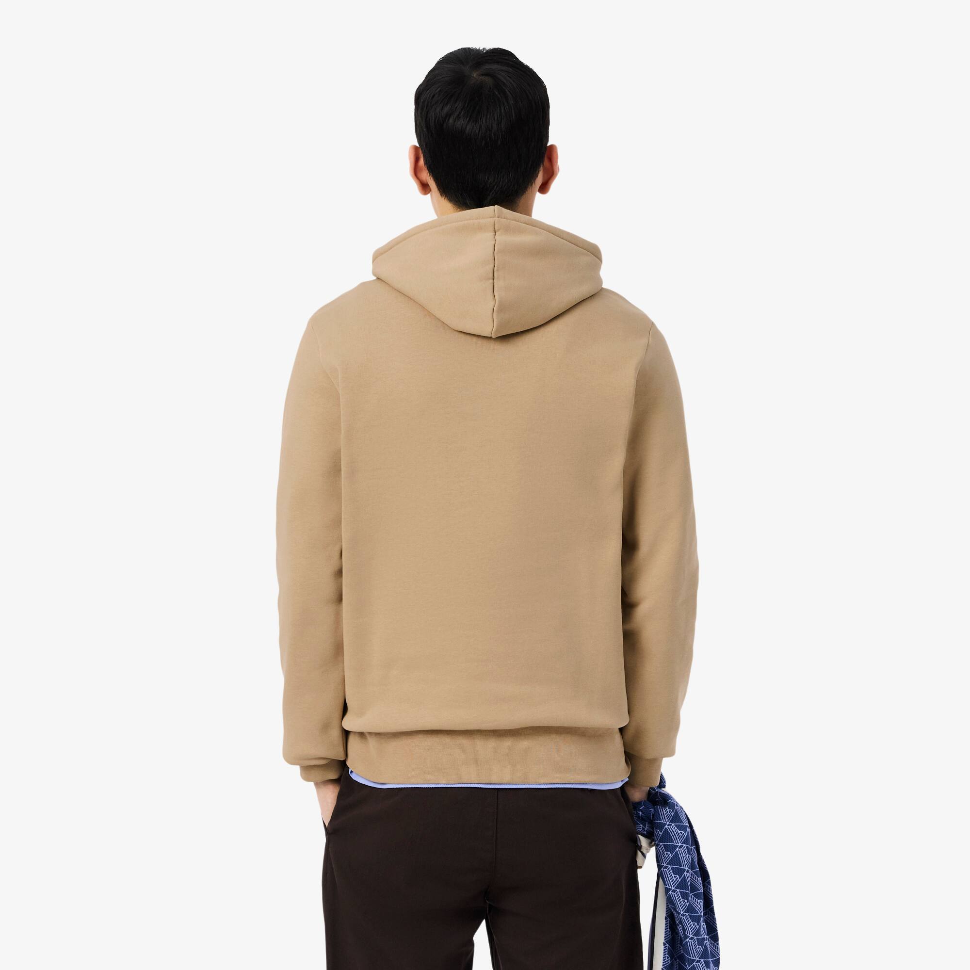 Thumbnail - Lacoste Fleece-Hoodie - Beige Size M