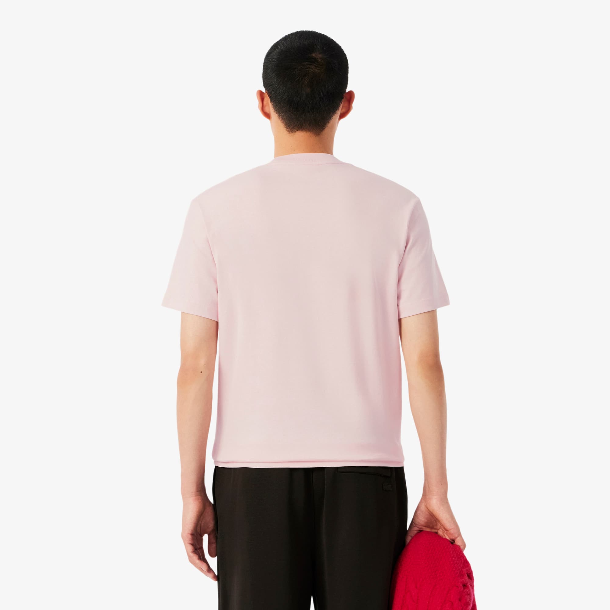 Thumbnail - Lacoste Ikonisches T-Shirt aus schwerem Jersey mit Stickerei - Hellrosa Size XXL