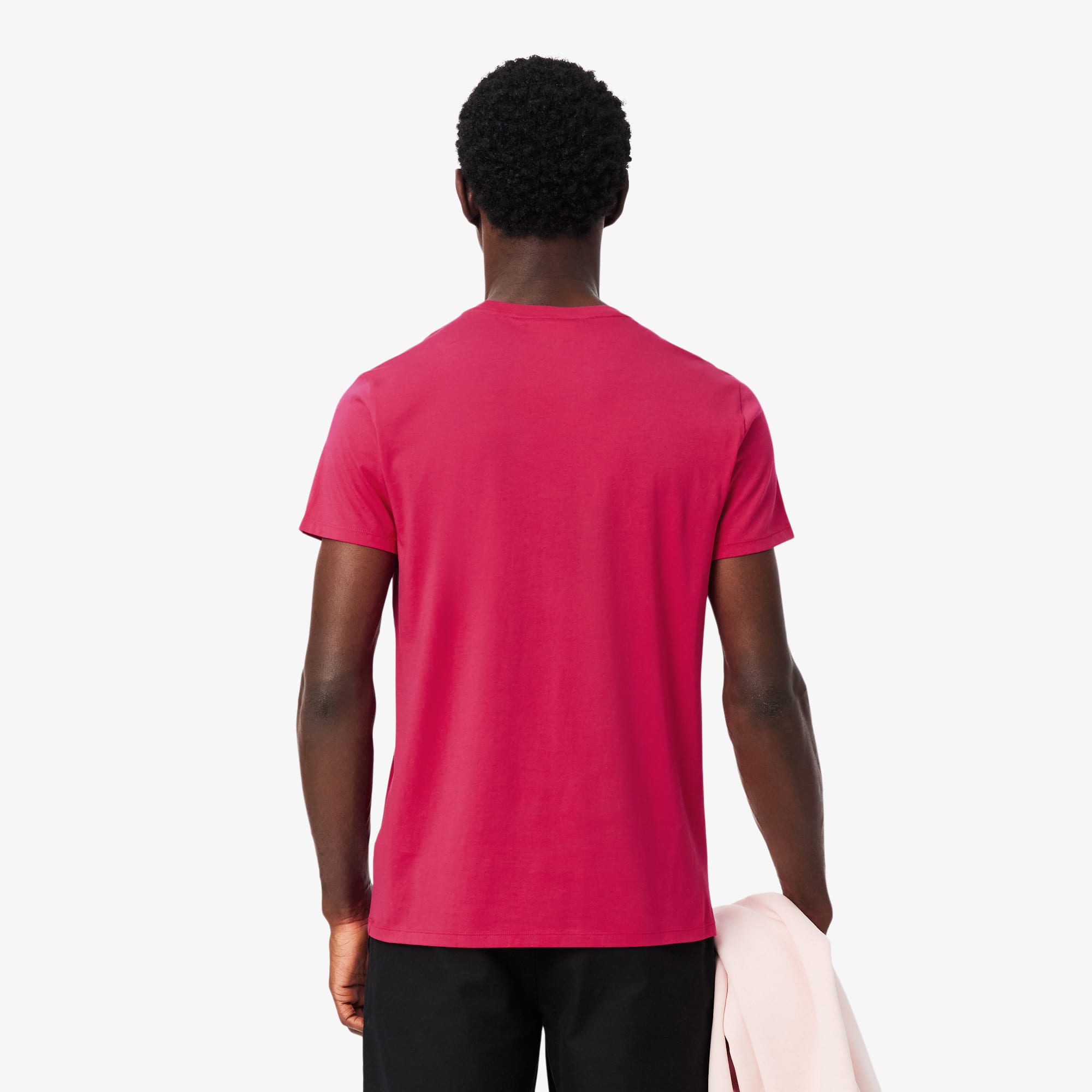 Thumbnail - Lacoste T-Shirt aus Pima-Baumwolle - Rosa Size 6 - XL