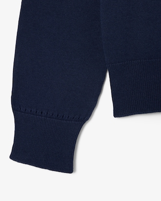 Pullover aus 3D-Strick mit Rundhalsausschnitt