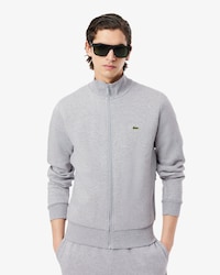 Sweatshirt aus Fleece mit hohem Kragen und Reißverschluss
