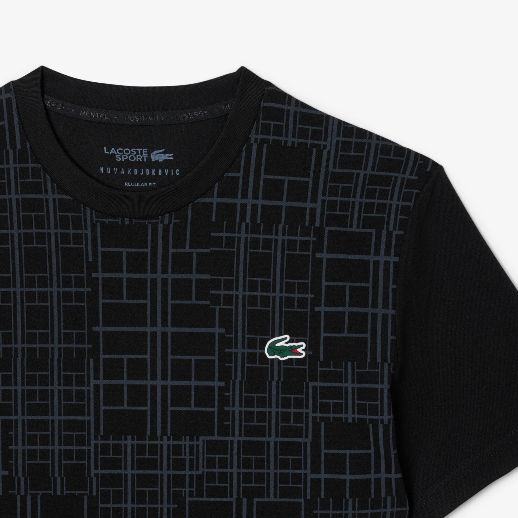 Thumbnail - Lacoste T-Shirt Lacoste Tennis x Novak Djokovic - Schwarz Size L
