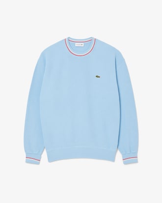 Pullover aus leichtem, gestreiftem Baumwollkrepp