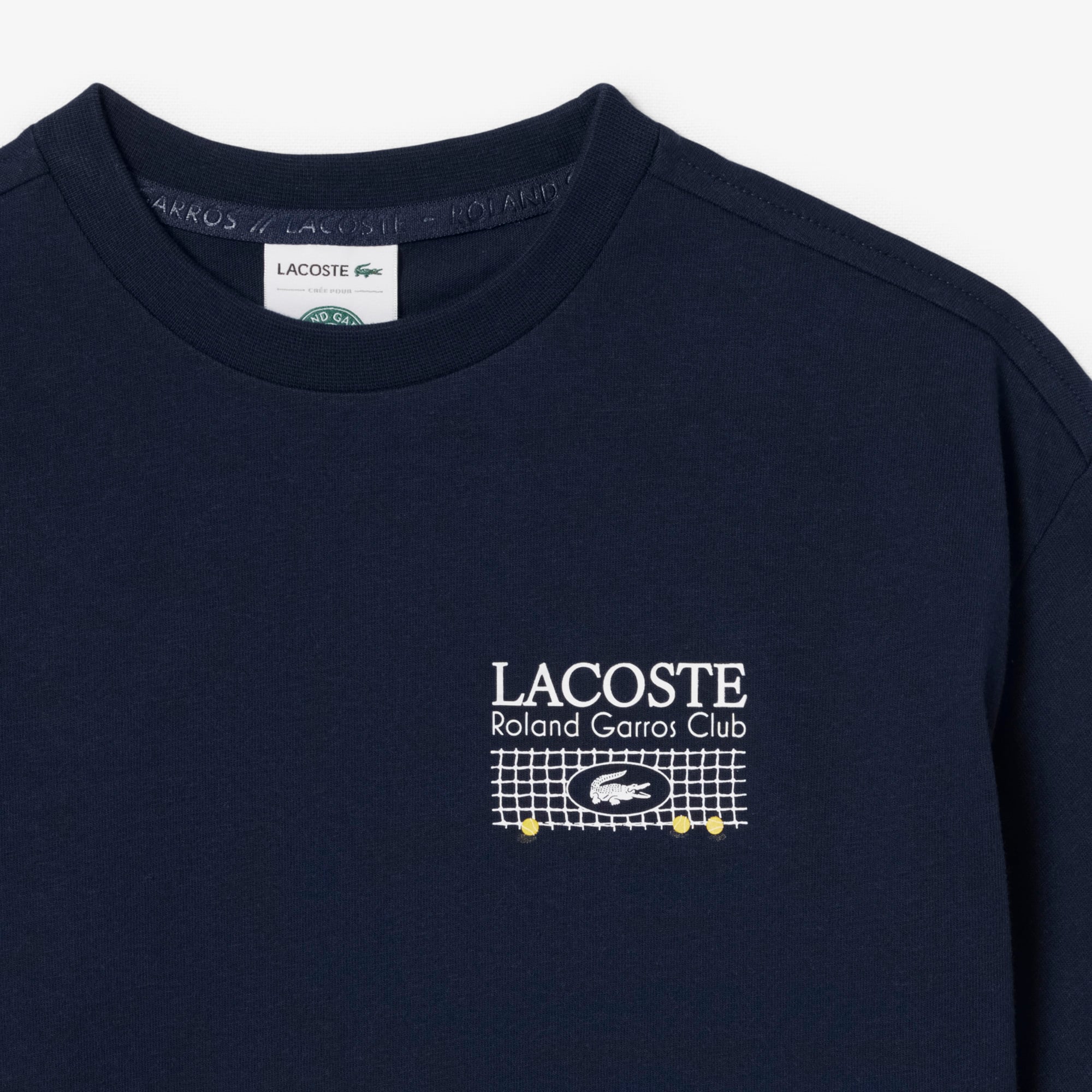 Thumbnail - Lacoste T-Shirt Roland-Garros Edition mit Print - Navy Blau Size 5 - 5A