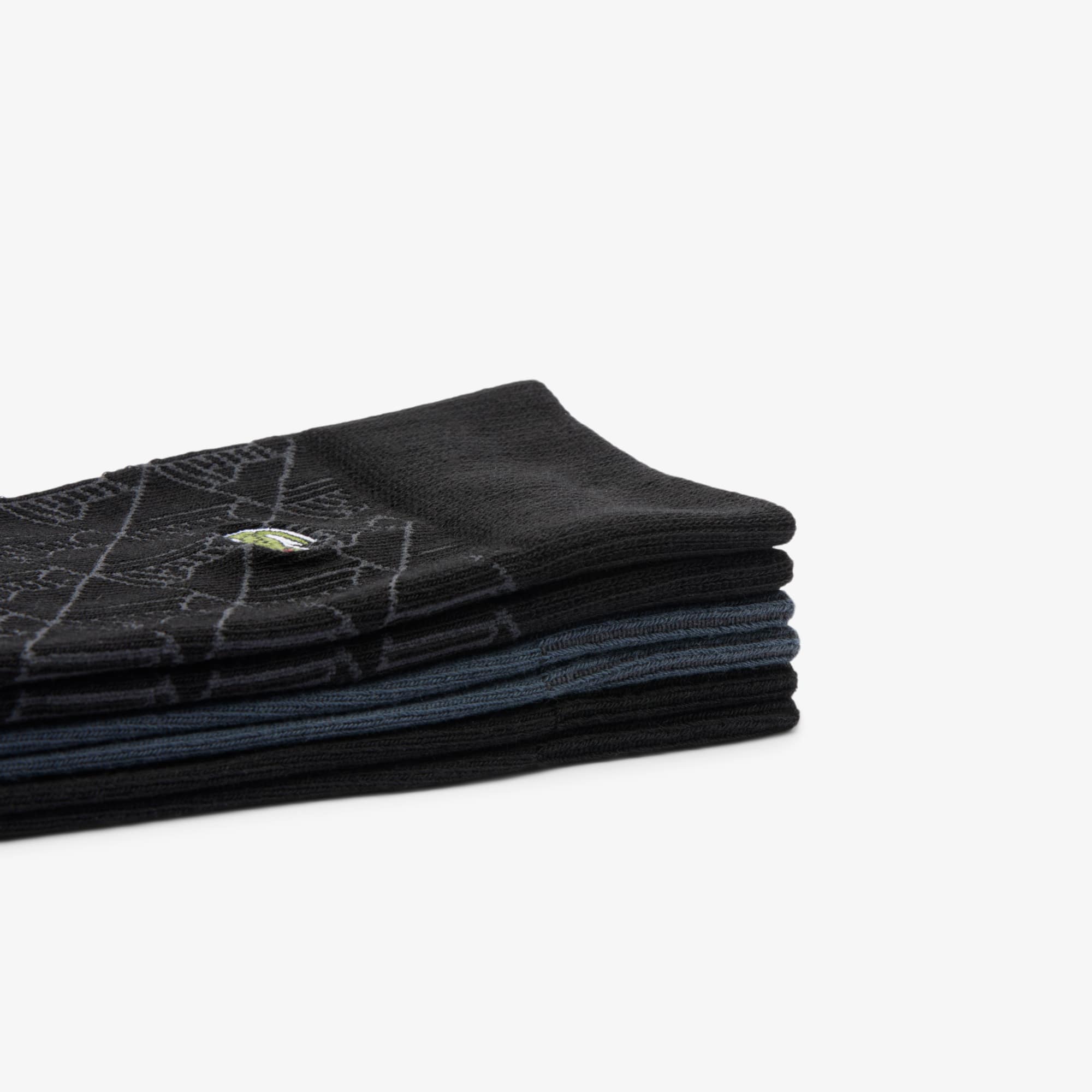 Thumbnail - Lacoste 3er-Pack Socken - Schwarz / Dunkelgrau Size 39/42