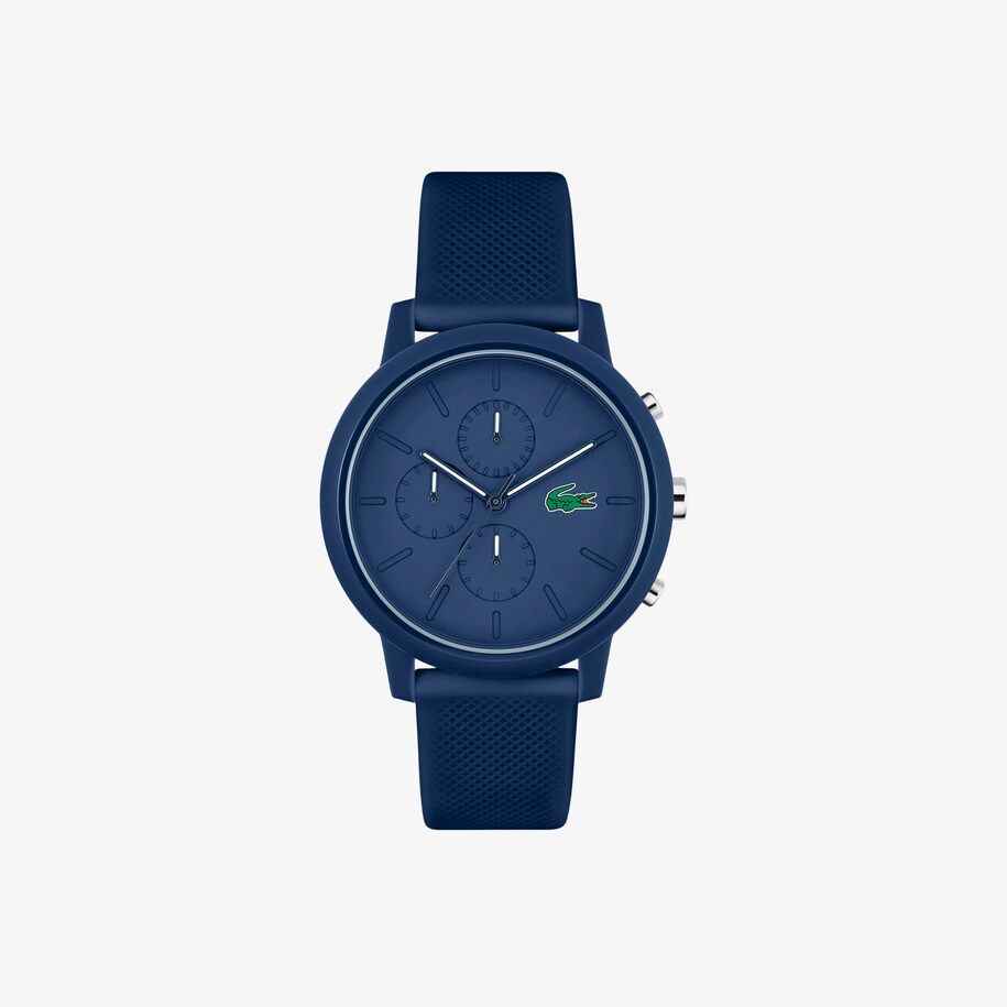 LACOSTE 12.12 Chronograph aus blauem Silikon - Uhren für Herren 