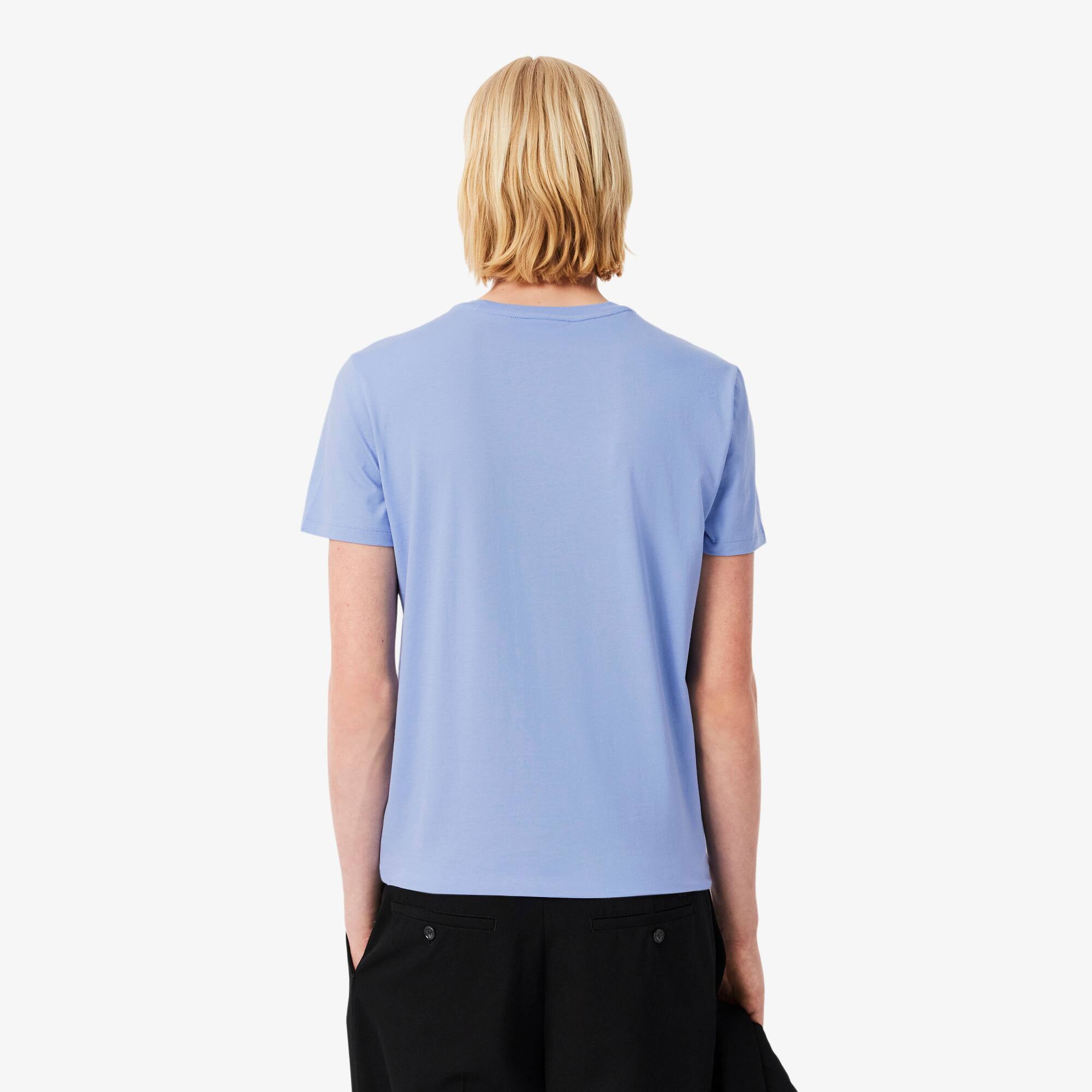 Thumbnail - Lacoste T-Shirt aus Pima-Baumwolle - Lila Size L