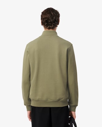 Fleece-Sweatshirt mit Reißverschluss und hohem Kragen