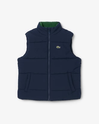 Ärmellose Daunenjacke aus Taft