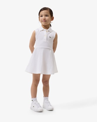 &Auml;rmelloses Kleid aus Stretch-Piqu&eacute;