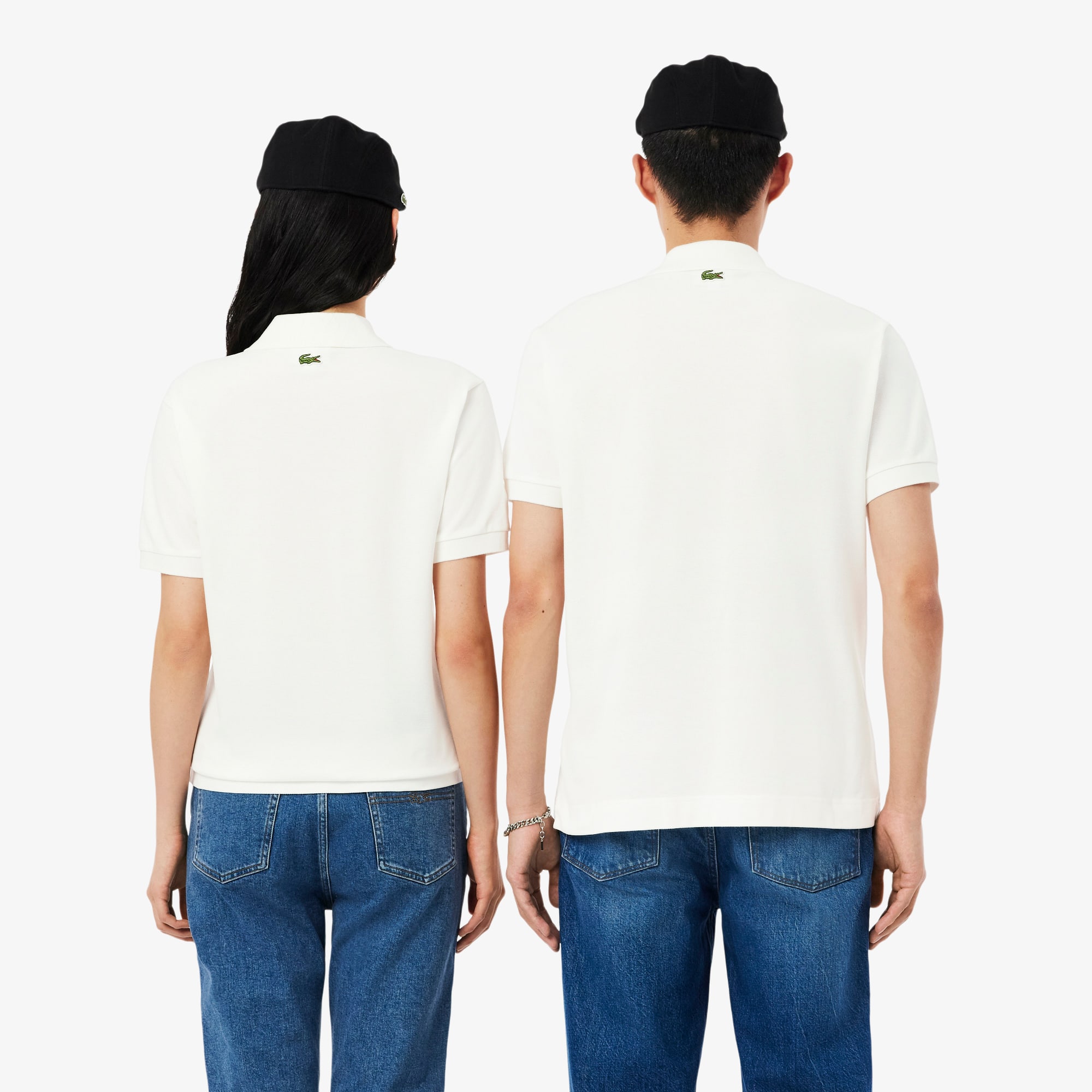 Thumbnail - Lacoste Classic Fit-Polohemd mit tiefgeprägtem Branding - Weiß Size M